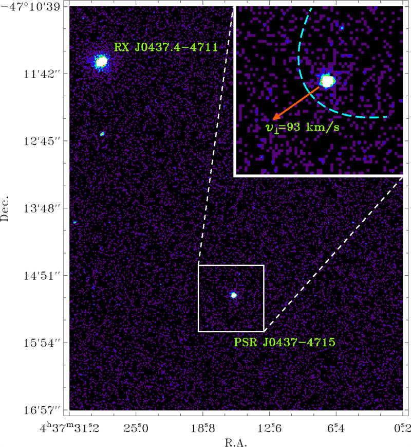天文学家所观测到PSR J0437−4715