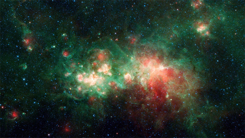 星爆星系中拥有大量的气体供应新恒星的形成