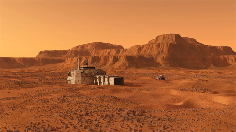 未来的火星基地建设的材料，我们将会就地取材