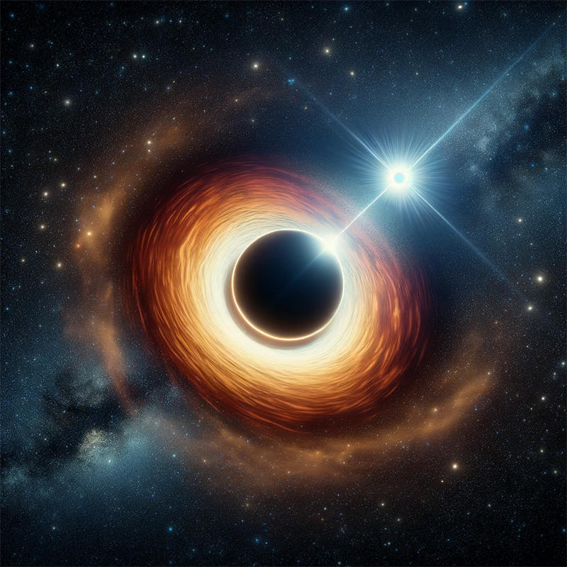 脉冲星和黑洞组成的双星系统